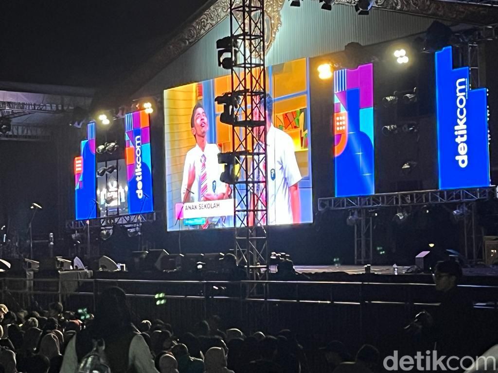 #DemiIndonesia di UNS, Solo, Jawa Tengah, 15 Maret 2023. (Ahmad Toriq/detikcom)