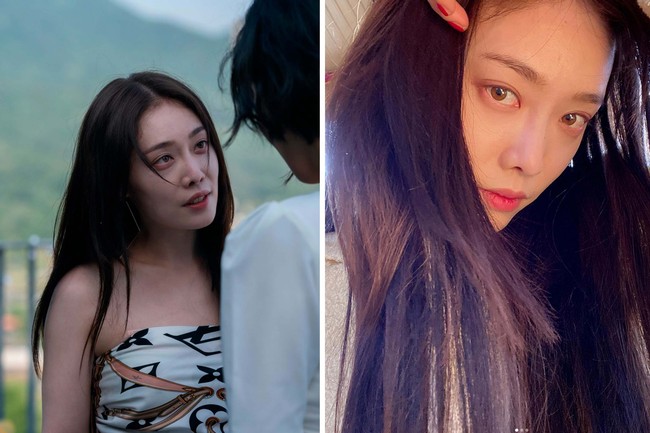 Memerankan pecandu narkoba, Kim Hieora berlatih merokok dan mengurangi asupan airnya. Sang aktris juga sengaja terlihat membungkuk dalam drama Korea The Glory Part 2. Foto: dok. Netflix
