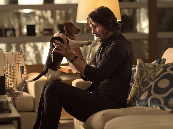 John Wick Cuplikan adegan Keanu Reeves di John Wick.