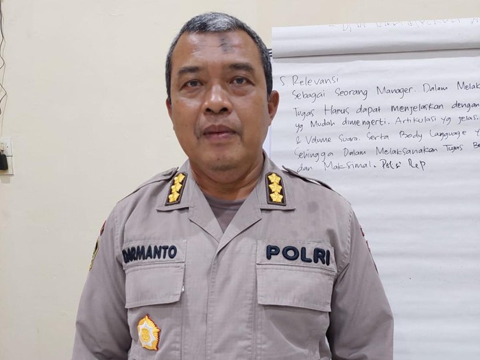 Kabag Diklat Setukpa Lemdiklat Polri Kombes Darmanto.