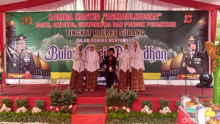 Kala pelajar-santri di Subang ikuti lomba Asmaul Husna, Rabu (15/3/2023).