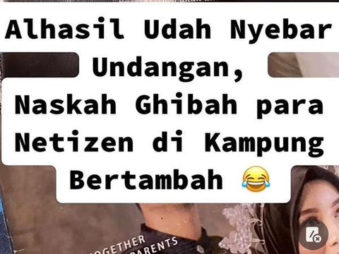 Pengantin tidak mencantumkan gelar akademik di kartu undangan malah kena ghibah tetangga, viral di media sosial.