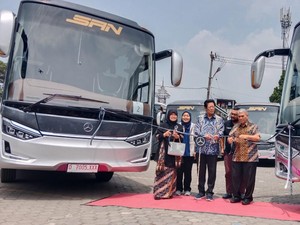 PO SAN Luncurkan 10 Bus Baru Pakai Sasis Mercedes-Benz, Siap Buat Mudik!