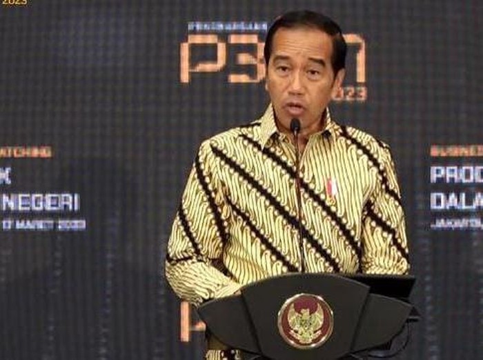 Presiden Jokowi di acara P3DN (dok. YouTube Kementerian Perindustrian)