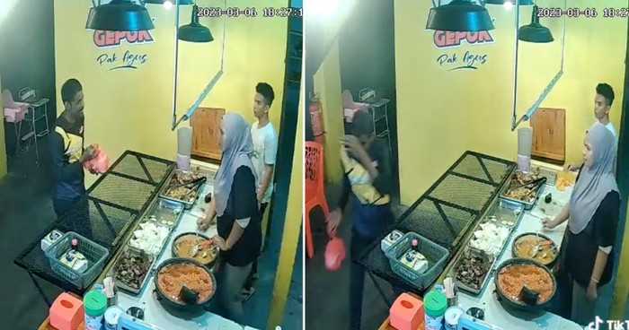 Pria minta makanan untuk anaknya yang kelaparan