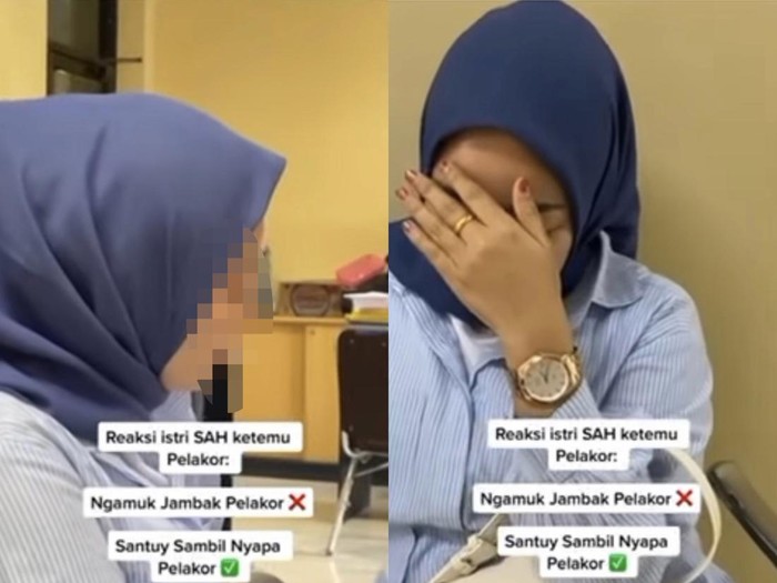 Beredar video viral istri sah melabrak pelakor yang tengah hamil bersama suaminya.