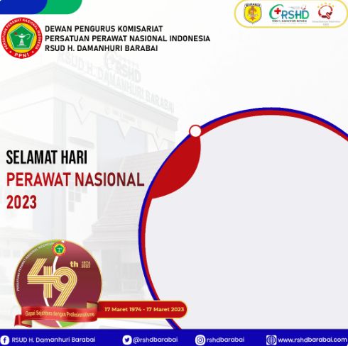 Twibbon Hari Perawat Nasional 2023 sudah bisa diunduh. Hari Perawat Nasional jatuh diperingati setiap tanggal 17 Maret bertepatan dengan HUT PPNI.