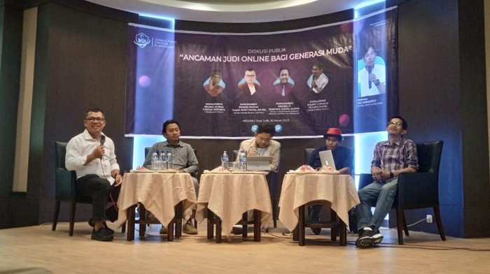 Diskusi mengenai ancaman judi online. (Foto: Istimewa)