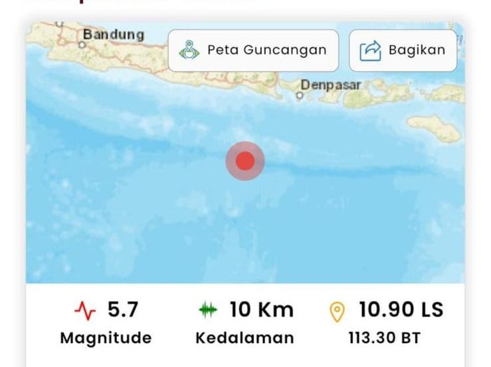 gempa jember M 5,7