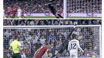 Untung semalam Alisson sedang bagus-bagusnya sehingga Liverpool tak kebobolan lebih banyak gol. Foto: Twitter