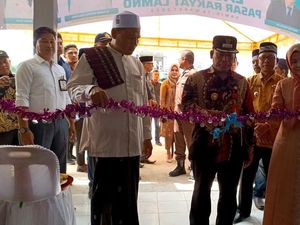 7 Tahun Terbengkalai, Pasar Rakyat di Aceh Jaya Difungsikan Lagi