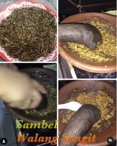 Sambal walang sangit merupakan menu kuliner yang bisa ditemukan di Ngawi. Seunik namanya, sambal ini menggunakan bahan utama walang sangit.
