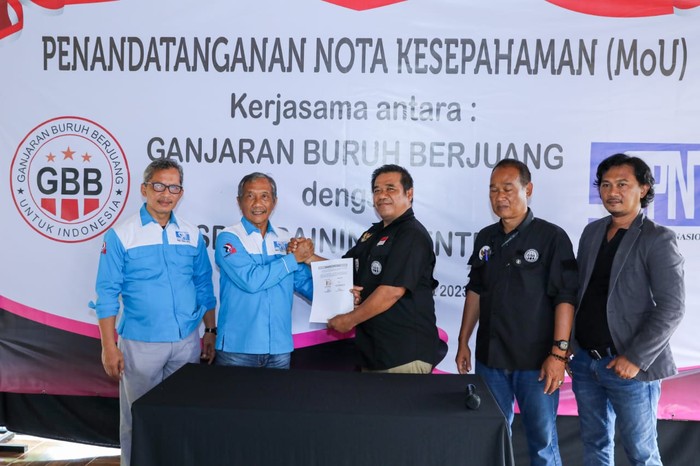 Tingkatkan SDM, Ganjaran Buruh Berjuang Teken MoU dengan SPN Banten