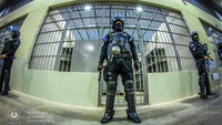 Pembangunan penjara tersebut terbilang cukup singkat, yakni hanya tujuh bulan hingga akhirnya siap digunakan. (Press Secretary Of The Presidency Of El Salvador/Anadolu Agency/Getty Images)