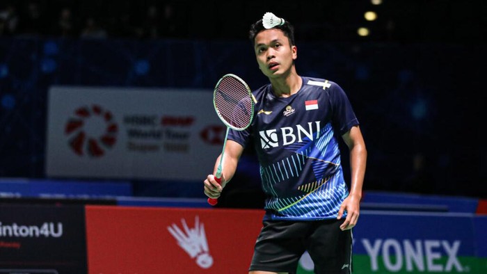 Anthony Sinisuka Ginting di All England 2023