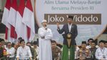 Didampingi Prabowo, Jokowi Hadiri Muktamar Melayu-Banjar di Kalsel