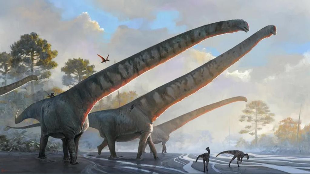 Ini Dinosaurus yang Diduga Hewan Terpanjang di Bumi, Lehernya 15 Meter
