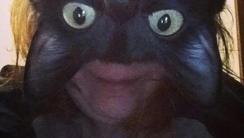 Sekilas seram ya, tapi ini foto kucing yang kebalik. Foto: Brightside