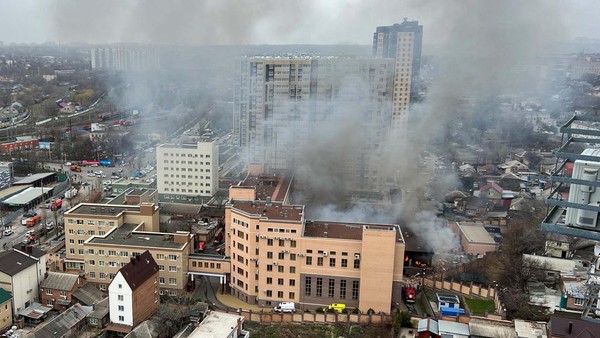Gedung Intelijen Rusia di Perbatasan Ukraina Terbakar, 1 Orang Tewas