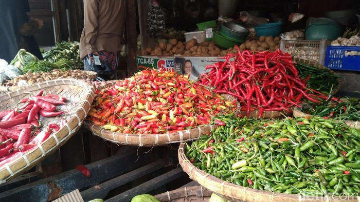 Harga cabai di Pasar Majalengka merangkak naik.