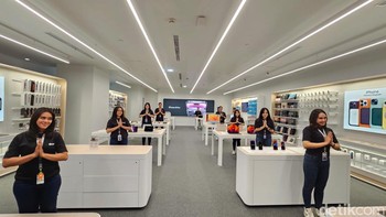 iBox Apple Premium Partner pertama berlokasi di lantai tiga Plaza Indonesia, Jakarta. Foto: Adi Fida Rahman/detikINET