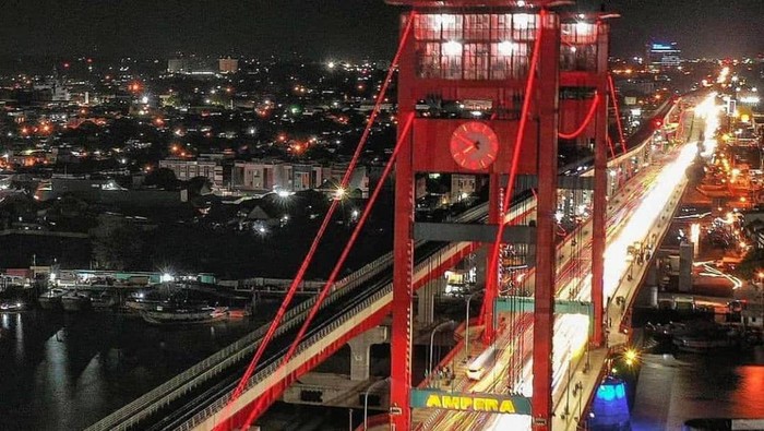 Jembatan Ampera Palembang (Foto: Instagram @pariwisata.palembang)