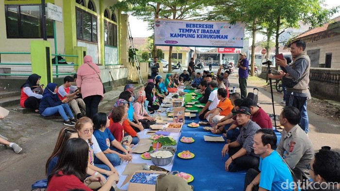 Kegiatan munggahan di Kampung Toleransi Ciamis.