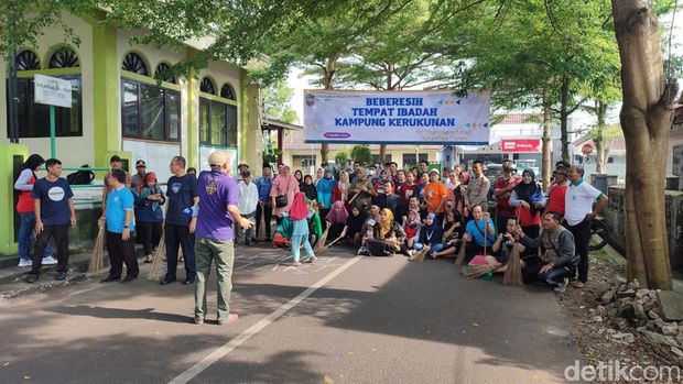 Kegiatan munggahan di Kampung Toleransi Ciamis.