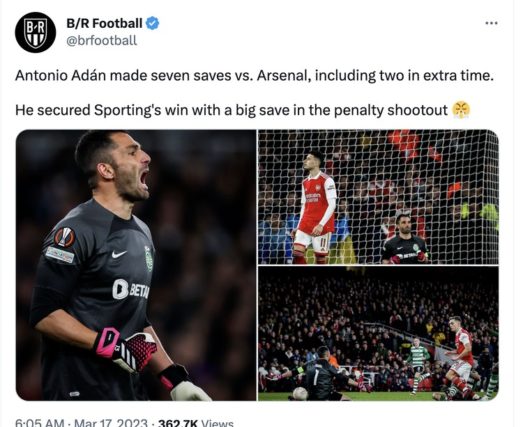 Meme Arsenal Sporting Lisbon