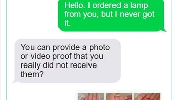 Diminta bukti foto atau video tidak menerima barang. Ya, kudu piye? Foto: trueiguess_