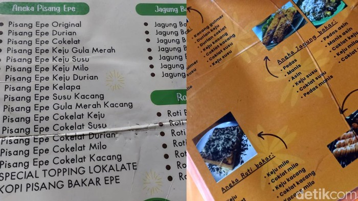 Menu tanpa harga