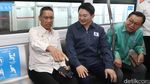 Pj Gubernur Heru Budi Naik LRT Jakarta Bareng Menteri Korsel