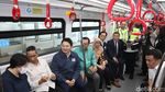Pj Gubernur Heru Budi Naik LRT Jakarta Bareng Menteri Korsel