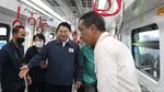 Pj Gubernur Heru Budi Naik LRT Jakarta Bareng Menteri Korsel