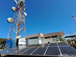 Potret Tower Mitratel yang Manfaatkan Panel Surya