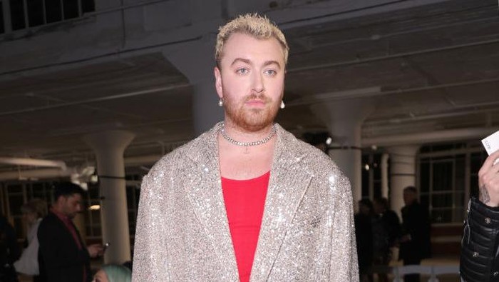 THE TONIGHT SHOW STARRING JIMMY FALLON -- Episode 1781 -- Pictured: Singer-songwriter Sam Smith arrives on Thursday, January 19, 2023 -- (Photo by: Todd Owyoung/NBC via Getty Images)