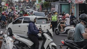 Suasana Kawasan Canggu Bali Dipenuhi Pemotor