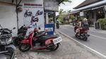 Suasana Kawasan Canggu Bali Dipenuhi Pemotor