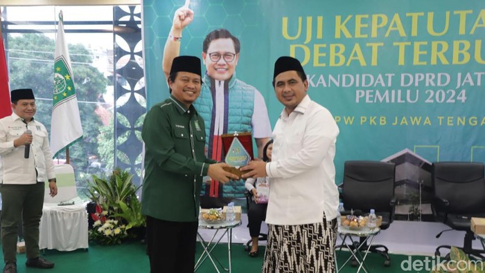 Acara debat terbuka bakal caleg DPRD Jateng F-PKB, Sabtu (18/3/2023).