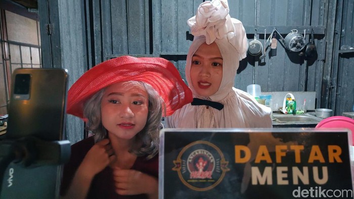 Angkringan Horor di Sumpiuh, Banyumas. Foto diunggah Sabtu (18/3/2023).