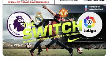 Perjalanan Real Madrid di Liga Champions dan Manchester United di Liga Europa sangatlah unik musim ini. Mereka sering berhadapan dengan tim di negara yang sama. Foto: Twitter