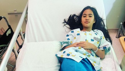 Potret Artis Cilik Puteri Rafasya Dirawat Usai Jadi Korban Prank Tarik Kursi