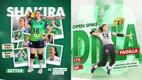 Shakira dan Dilla, Dua Srikandi Sumedang di Proliga 2023