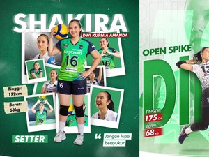 Shakira dan Dilla, Dua Srikandi Sumedang di Proliga 2023