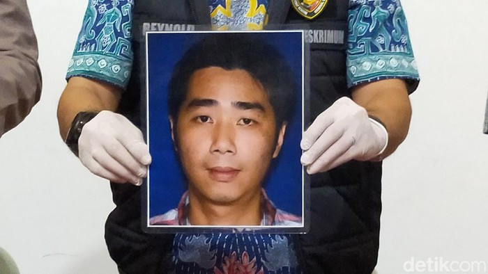Wajah Hery Gunawan tersangka perampokan Bank di Lampung (Tommy Saputra/detikSumut)