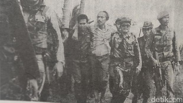 Danrem Abepura Kolonel Ismail saat dibebaskan OPM pada 1 Juli 1978