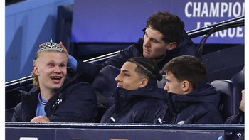 Haaland bak monster yang siap mengacak-acak gawang lawan. Foto: Twitter