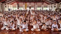 Berlokasi di Pusdiklat Pondok Gede, Perkemi menggelar gashuku dan ujian kenaikan tingkat, Minggu (19/3/2023).