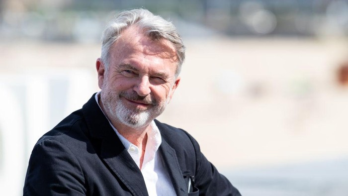 SYDNEY, AUSTRALIA - DECEMBER 04: Sam Neill speaks in the media room after receiving the Longford Lyell Award during the 2019 AACTA Awards Presented by Foxtel at The Star on December 04, 2019 in Sydney, Australia. (Photo by Rocket K/Getty Images for AFI)