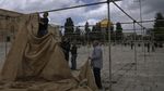Aksi Bersih-bersih Kompleks Masjid Al Aqsa Sambut Ramadan